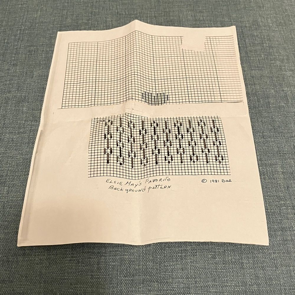 Elsie May's Favorite Background Knitting Pattern